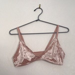 Urban Outfitters Velvet Bralette